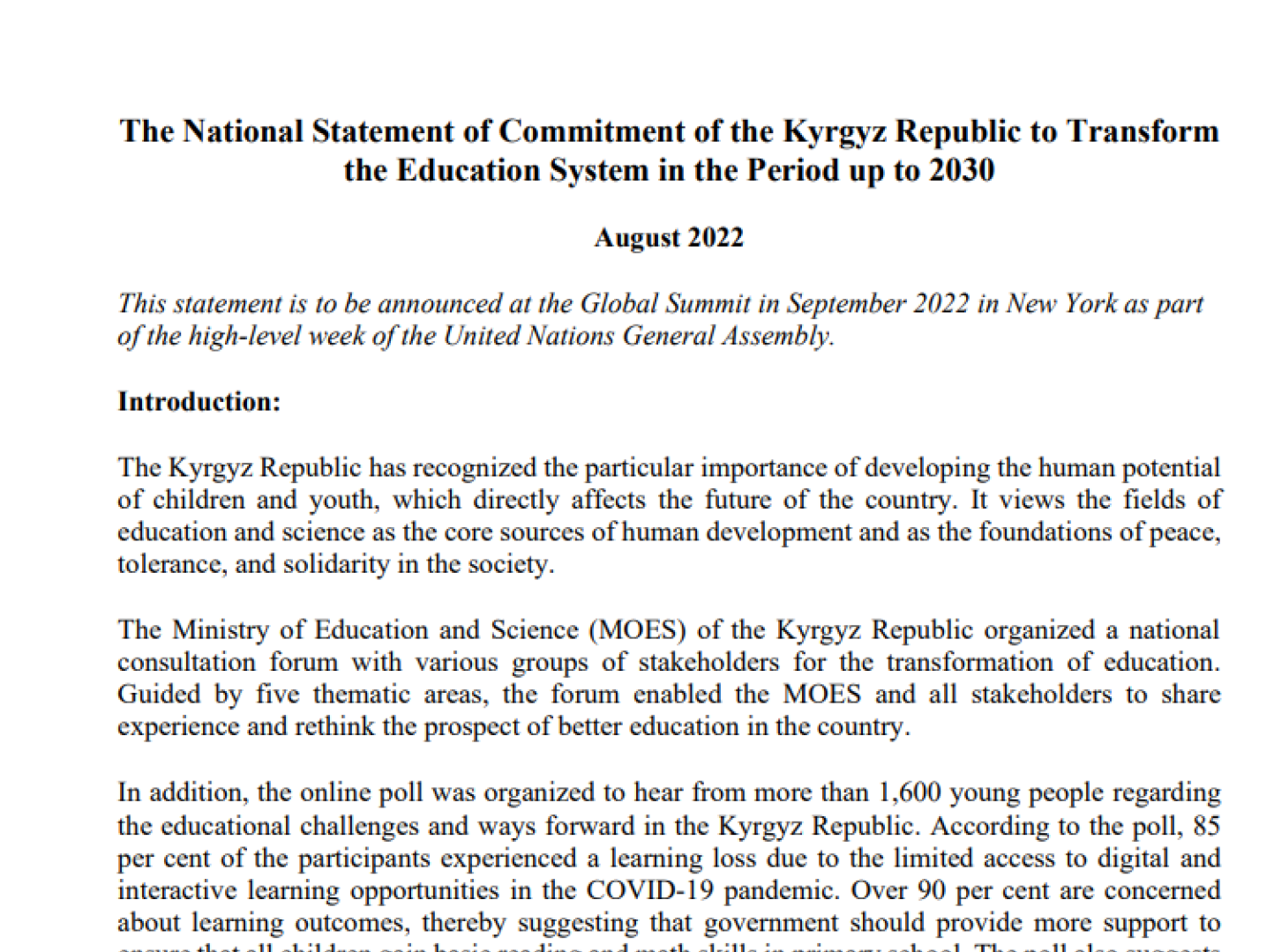 United Nations in Kyrgyz Republic